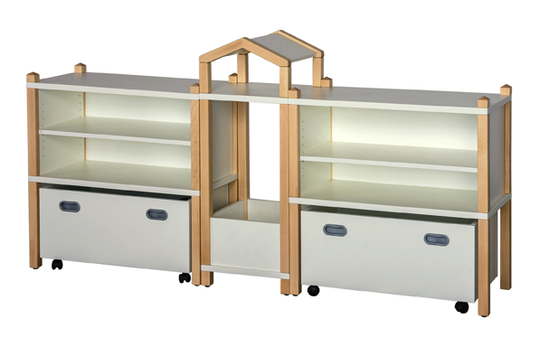 ST Regalsystem Simon, Höhe 80/104, 3 Dekore/9 Farben