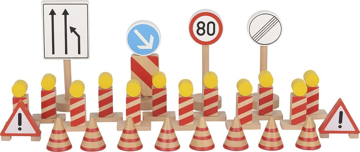 Verkehrszeichen Baustelle 26-teilig