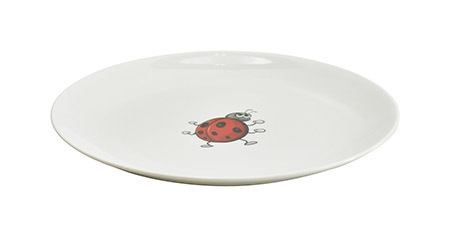 Dessertteller 19 cm Porzellan, Käfer