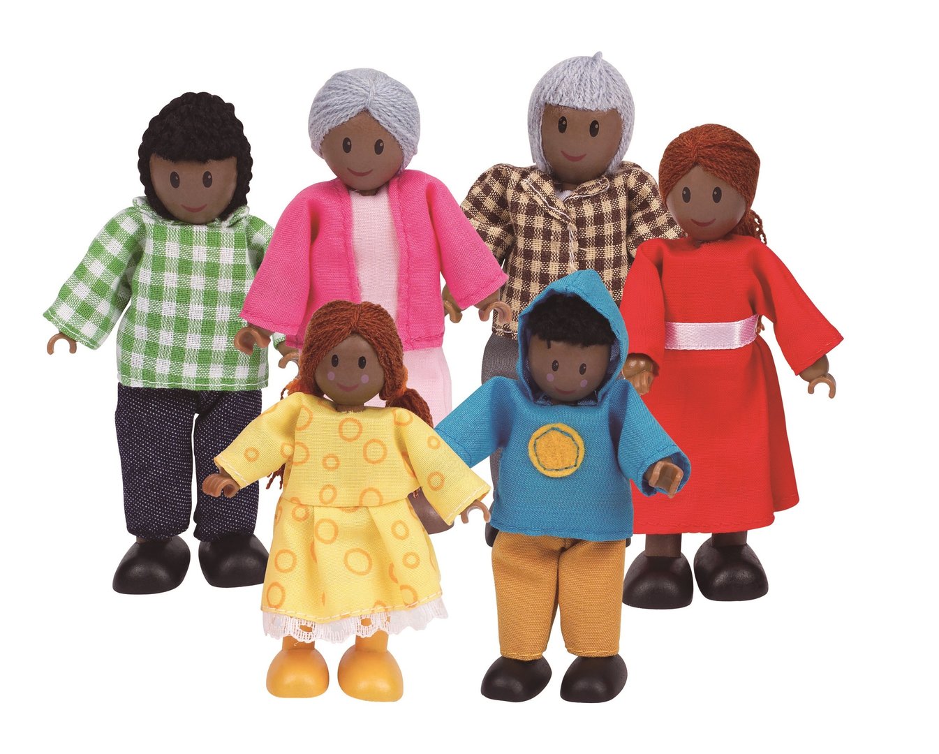 Hape Puppenfamilie dunkle Hautfarbe