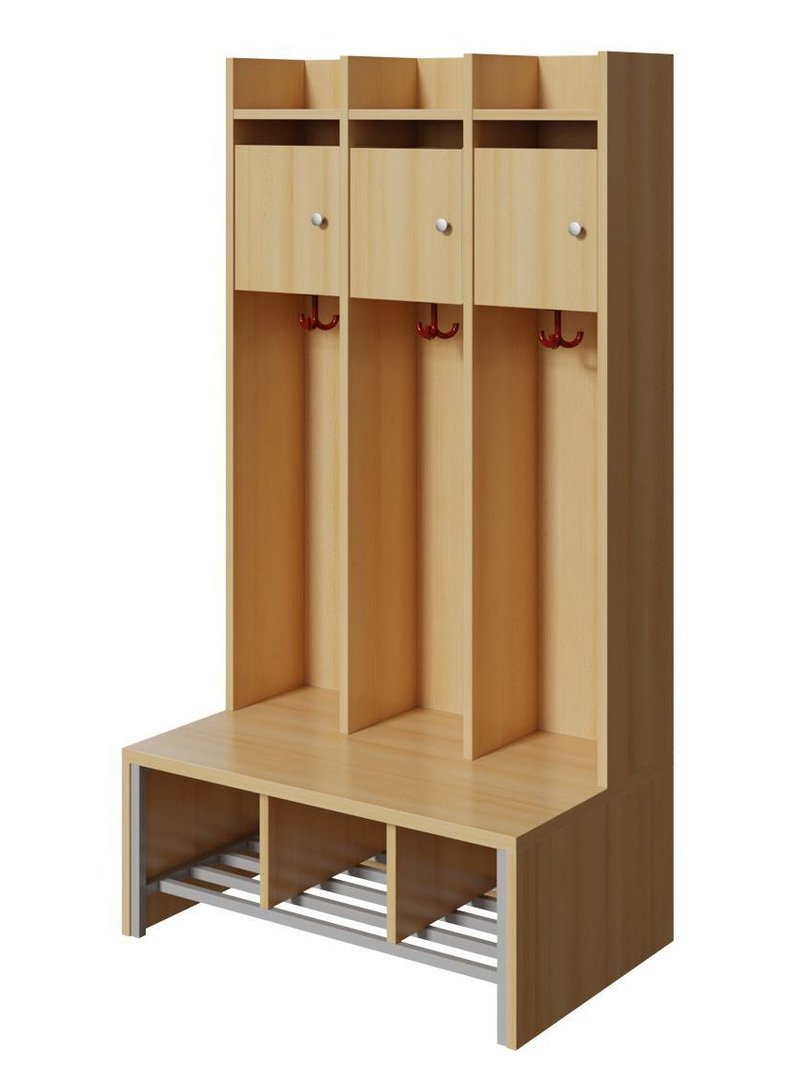 Spindgarderobe, kleine Tür links, 2 - 4 Plätze