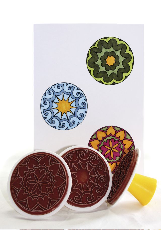Phantasiemandala Stempel 6er Set