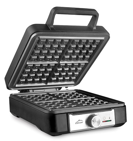 Waffeleisen Edelstahl/schwarz