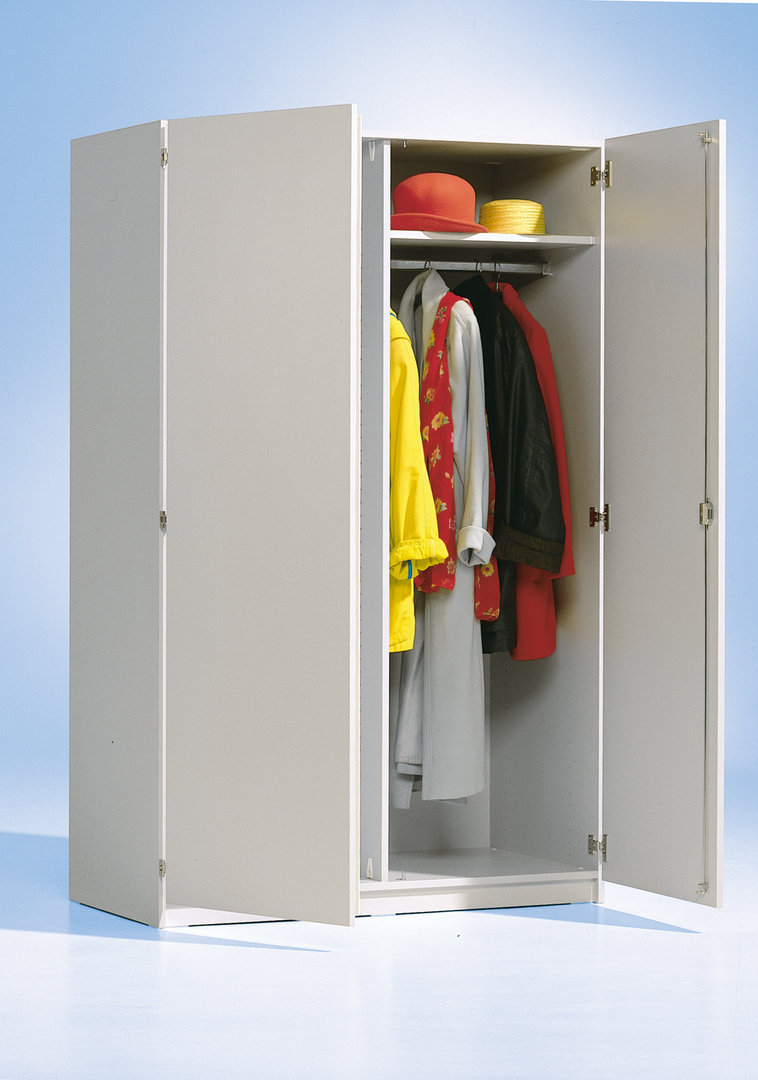Garderobenschrank, Garderobe rechts, Tiefe 50 cm, Buche