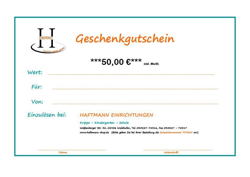 Geschenkgutschein 100,00 EUR
