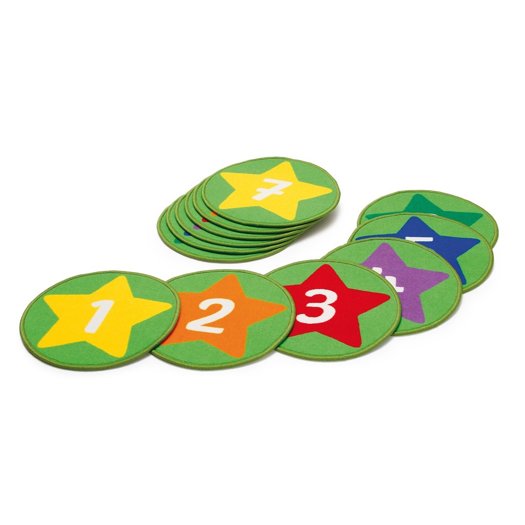 Erzi Circelino Zahlenteppiche 12er Set