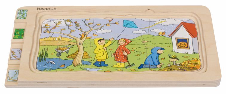 Lagen-Puzzle 4 Jahreszeiten 4 Lagen/36 T.
