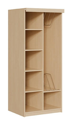 Liegepolsterschrank ohne Vorhang, für 4 - 12 Polster