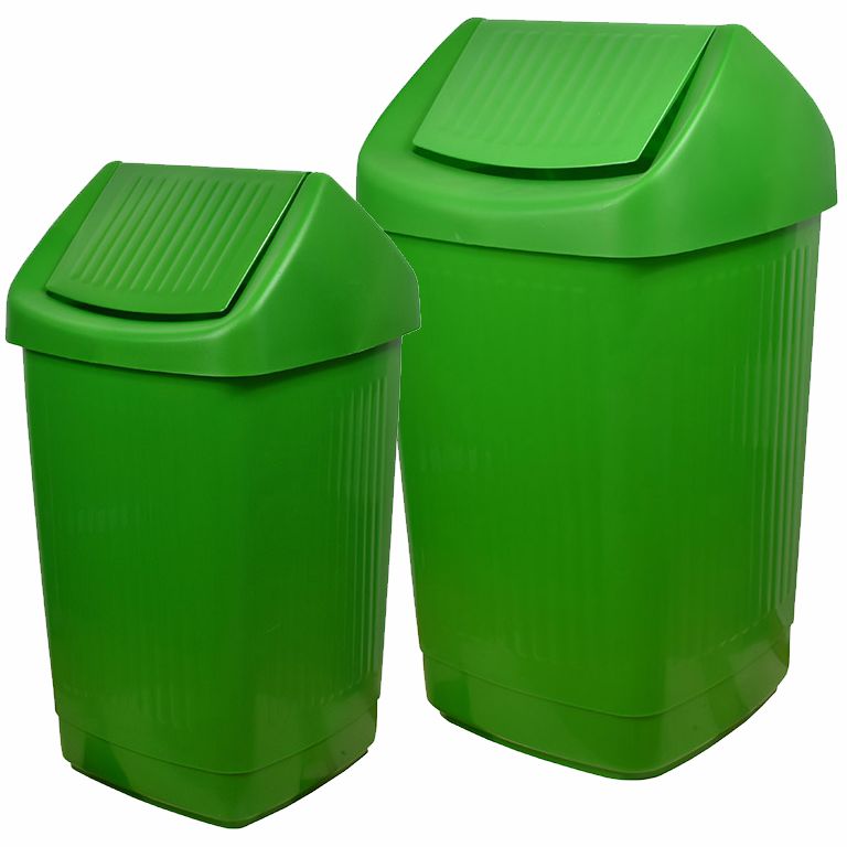 PP Schwingdeckeleimer 2 Größen, 3 Farben