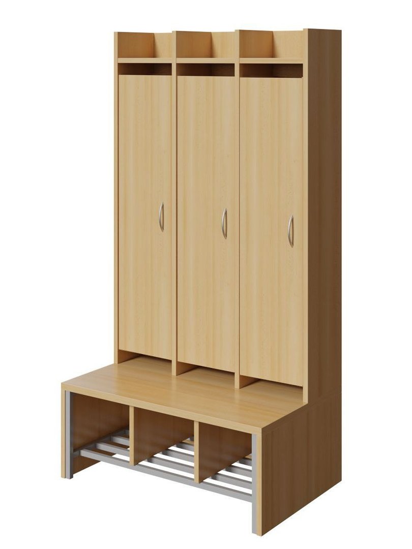 Spindgarderobe, große Tür links, 2 - 4 Plätze
