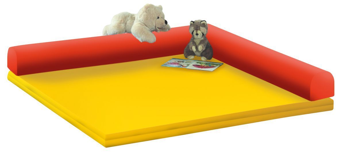 Bodenpolster Quadrat klappbar, 3 Größen, Stoff oder Kunstleder