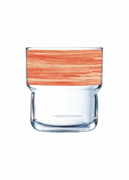 Stapelglas Brush Orange 22 cl