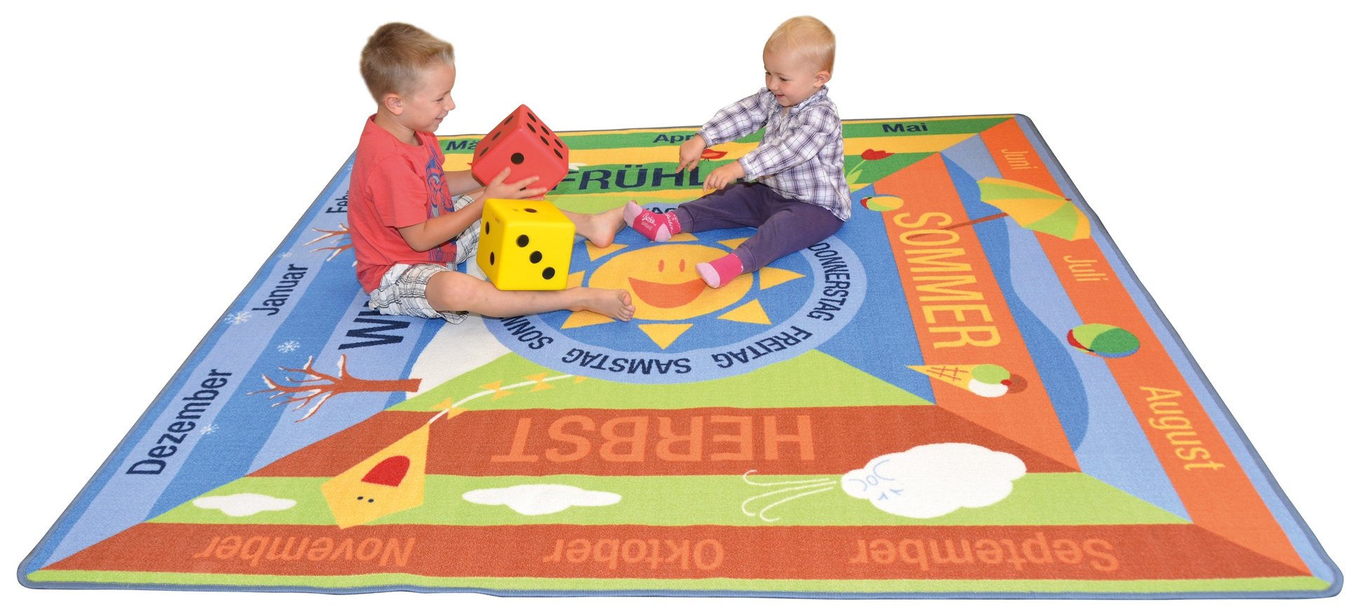 Teppich Jahreszeiten 200 x 200 cm