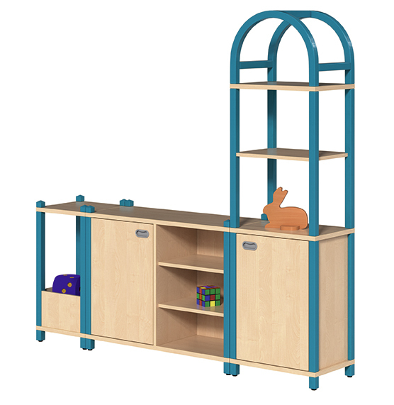 ST Regalsystem Max, Höhe 80/202, 3 Dekore/9 Farben