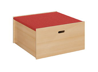 Spielpodest Quadrat groß geschlossen