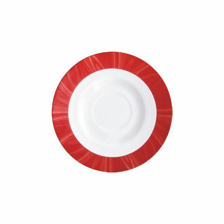 Untertasse 14,5 cm Hartglas Natura Red