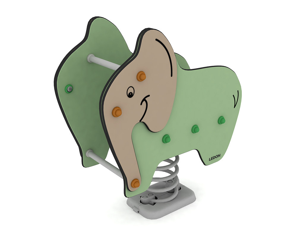 Ledon Explore Federwippgerät Elefant grün
