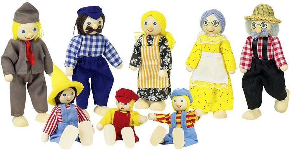 Goki Biegepuppen Bauernfamilie