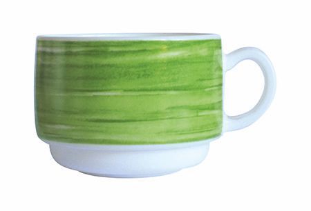Obertasse 19 cl Hartglas Brush Green