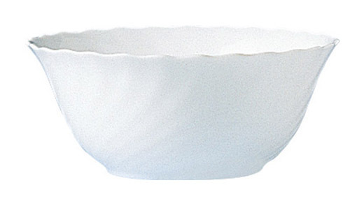 Salatschale 18,0 cm Hartglas Trianon Uni weiß