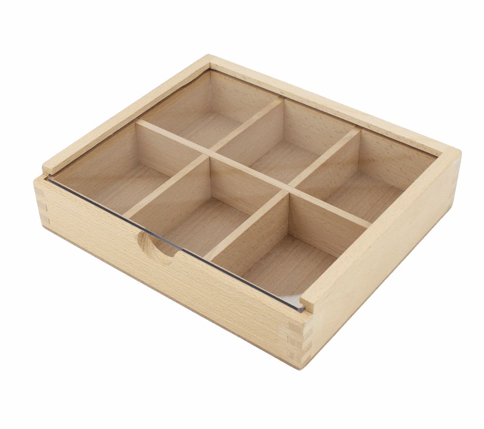 Sortierbox mit Schiebedeckel 22 x 19 cm