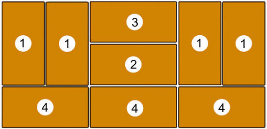 Mattensatz VB 160 für Klappturnwand 4-tlg.