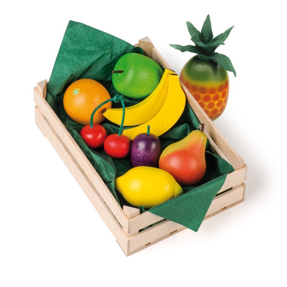 Erzi Stiege groß mit Obst 10 Teile