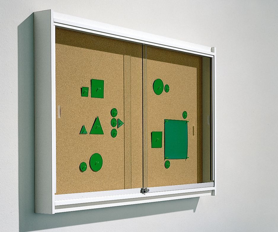 Informationsvitrine, Korkrückwand, 3 Größen