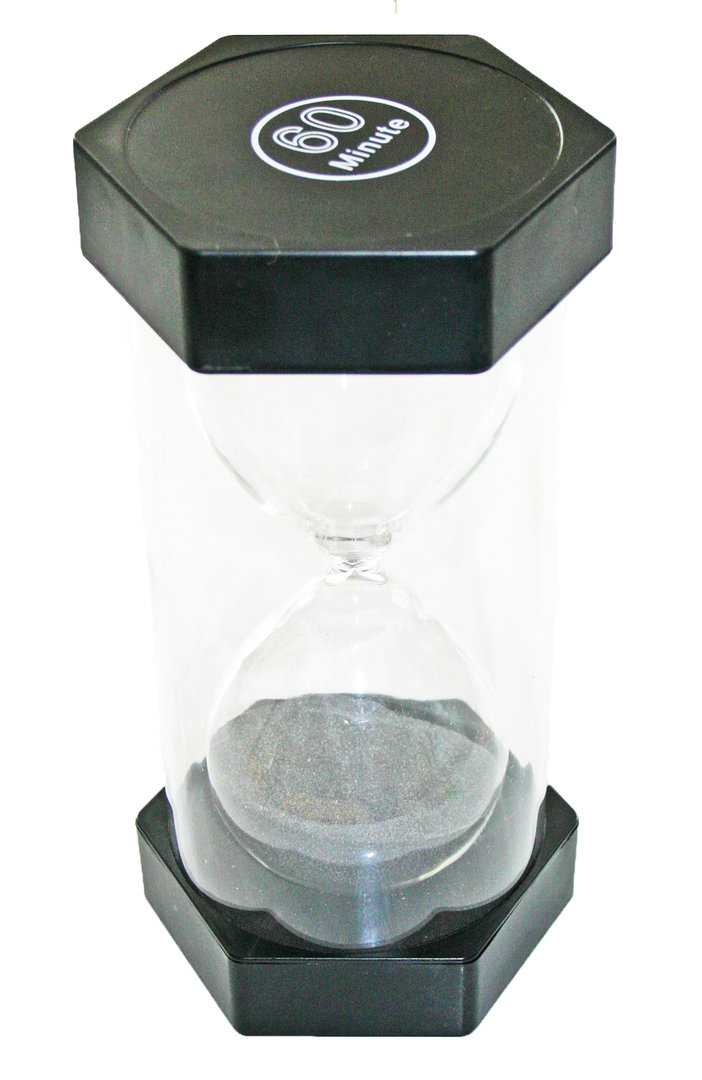 Giga Sanduhr schwarz 60 min