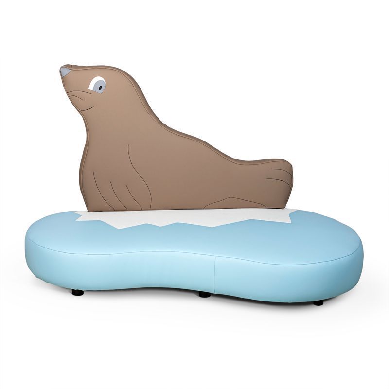 Motivsofa Robbe, Mikrofaser oder Kunstleder