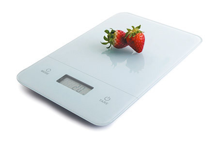 Glas-Küchenwaage