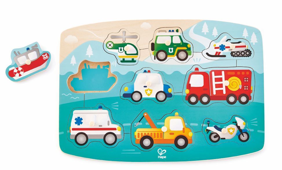 Steckpuzzle Einsatzfahrzeuge