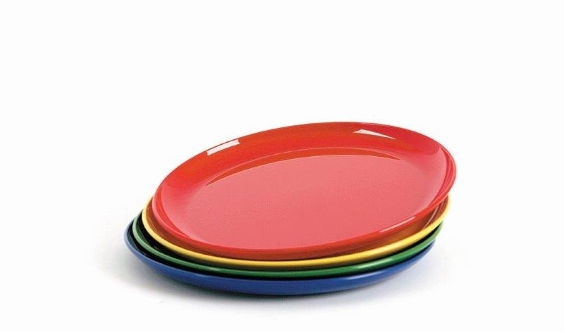 PP Dessertteller flach 19 cm in 4 Farben