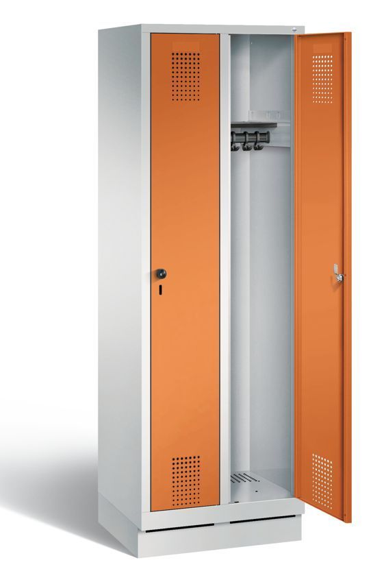 EVOLO Spindschrank 2 Abteile, 4 Farben