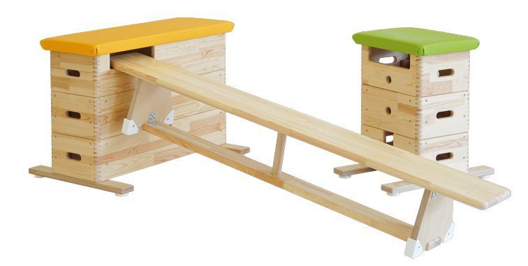 Sprungkasten 3-teilig klein, gezinkt, Kunstleder 12 Farben