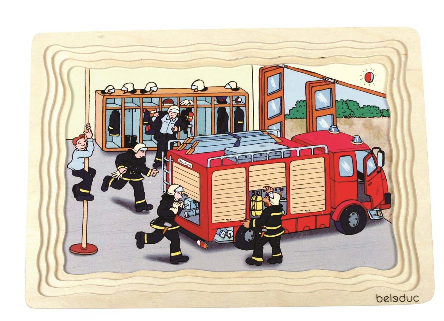 Lagen-Puzzle Feuerwehr 5 Lagen/58 Teile