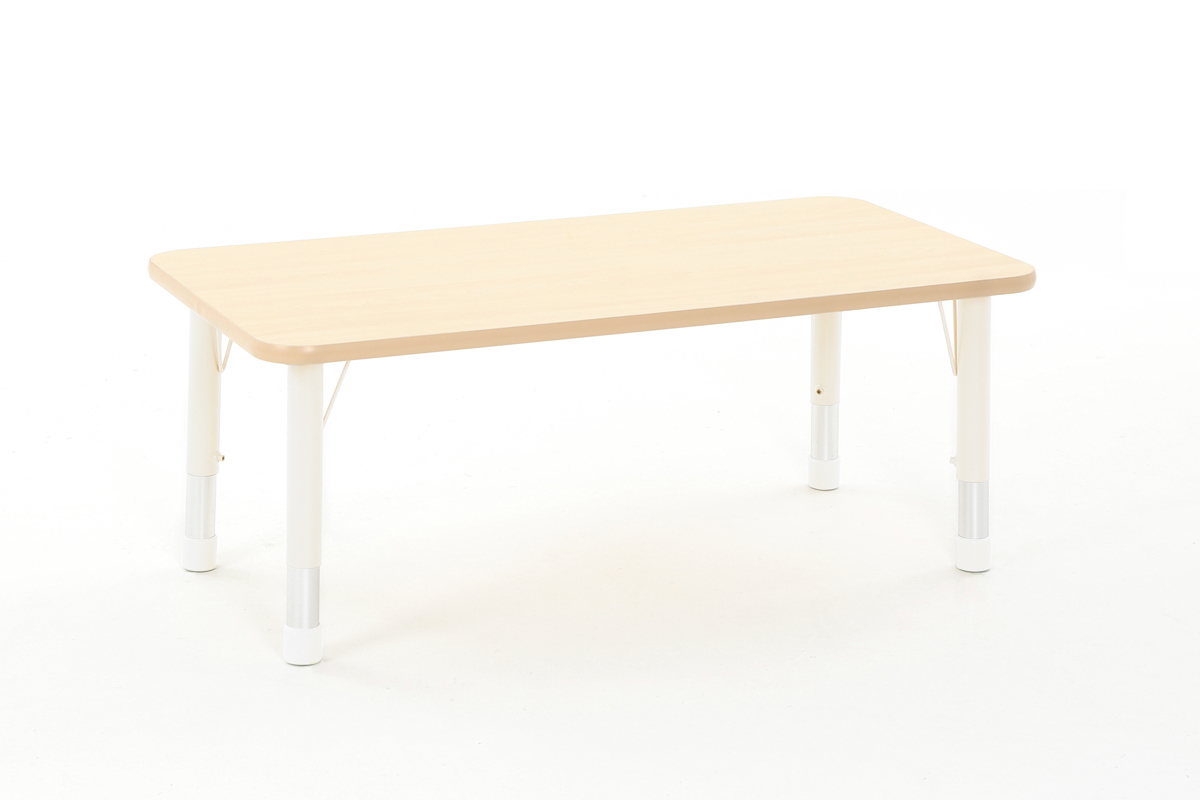 Tisch OWLAF rechteckig 120 x 60 cm, höhenverstellbar, beige