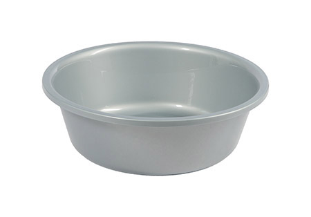 PP Kunststoff-Schüssel silber, 6 Größen