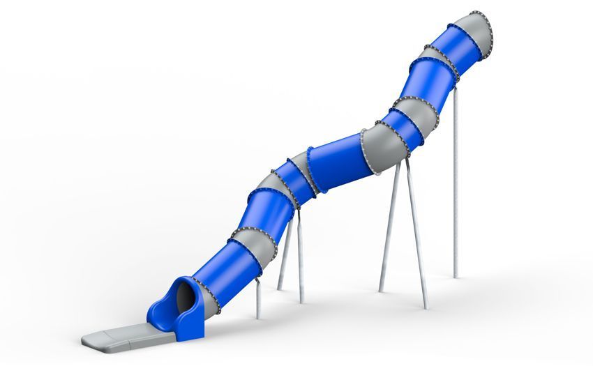 Röhrenrutsche 6, Starthöhe 400 cm