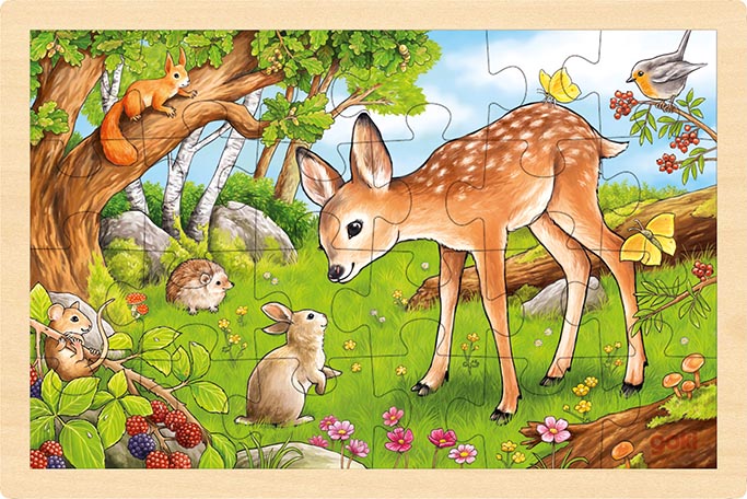 Einlegepuzzle Rehkitz 24 Teile