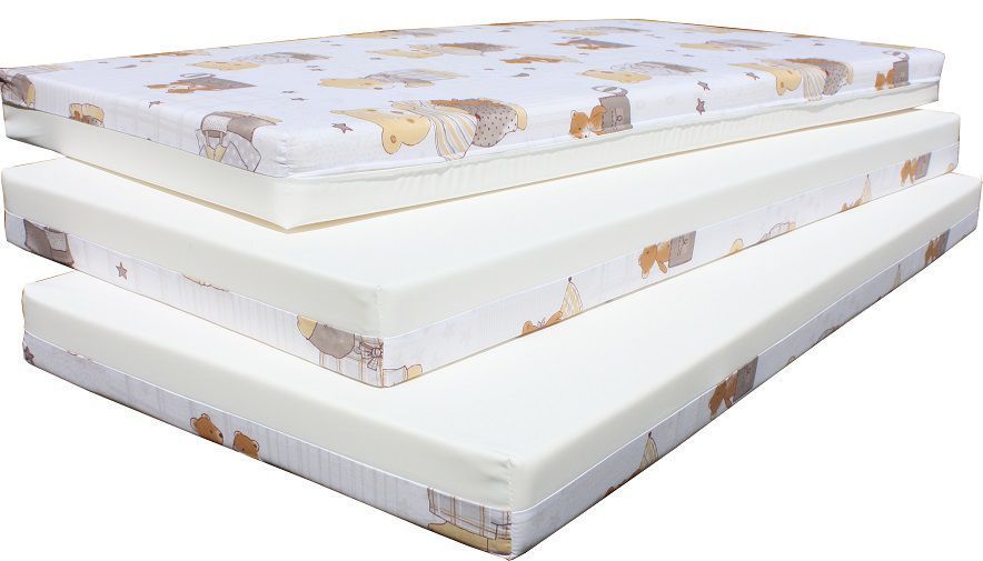 Gitterbettmatratze 120 x 60 mit einseitigem Nässeschutz