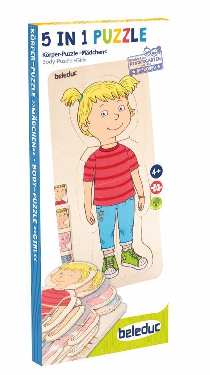 Lagen-Puzzle Körper Mädchen 5 L./29 T.