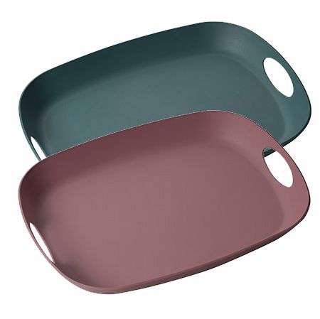 Tablett Reamo oval, Recyclingkunststoff 47,8 x 25,5 cm, 2 Farben