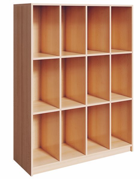 Taschen- und Schulranzenregal mit 12 Fächern