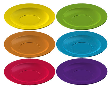 valon Untertasse 13,5 cm, 6 Farben