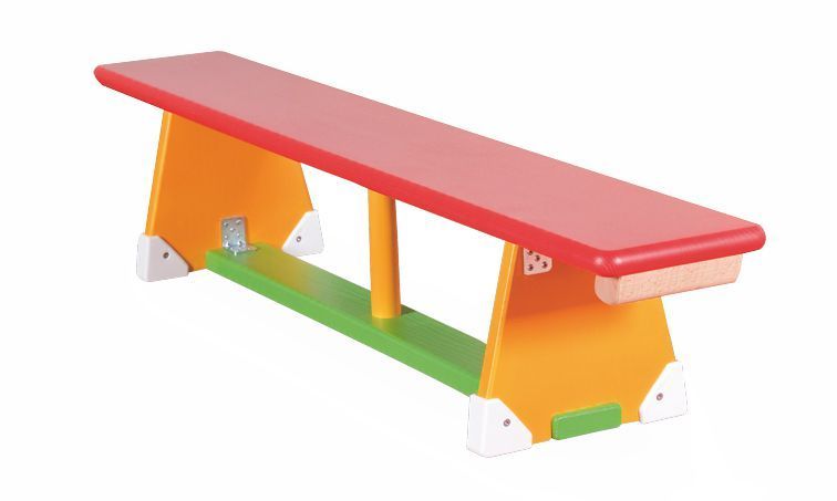 Turnbank Multiplex/Nadelholz, schmal, bunt, 4 Längen