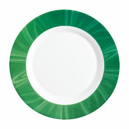 Teller tief 23 cm Hartglas Natura Green