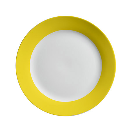 Dessertteller COLORATA 20,5 cm Porzellan, gelb