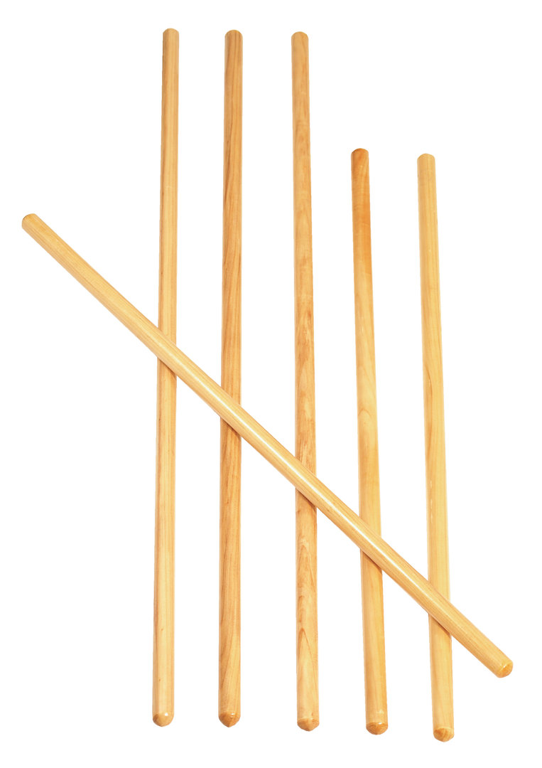 Gymnastikstäbe aus Holz
