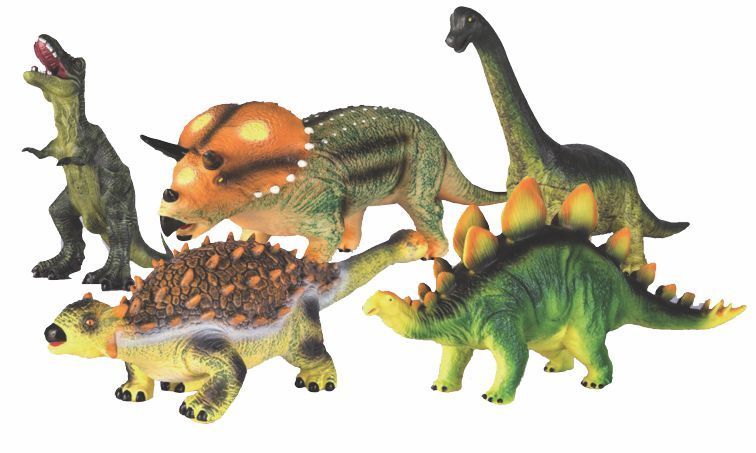 Dinosaurier-Set, groß und weich